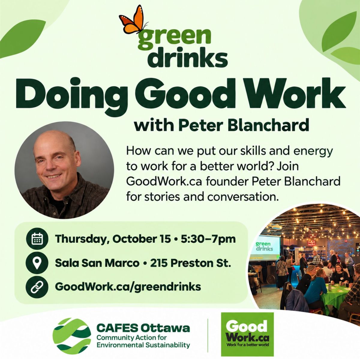 Green Drinks – Doing Good Work